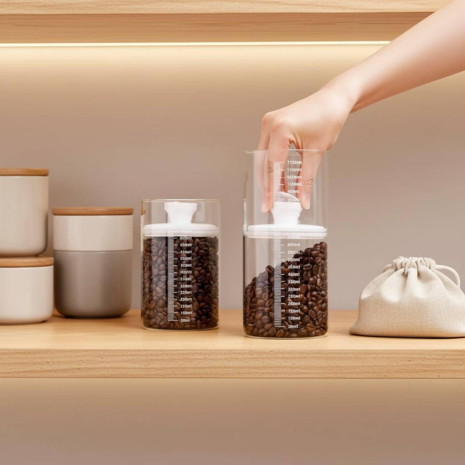 Kitchen Glass Storage Jar Vacu - Dried Herbs ulasan dan harga