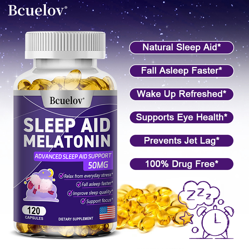 Melatonin 25mg Capsules with L - Herbal Supplement ulasan dan harga