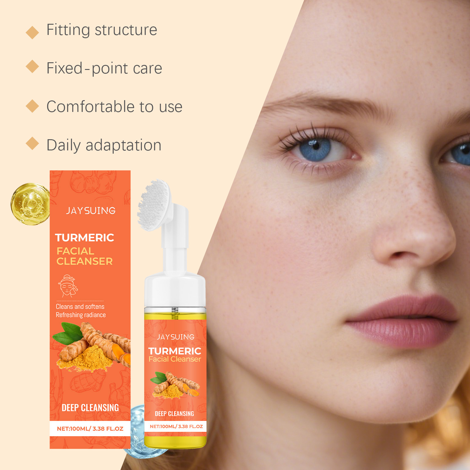 Turmeric Cleansing Mousse Deep - Turmeric ulasan dan harga