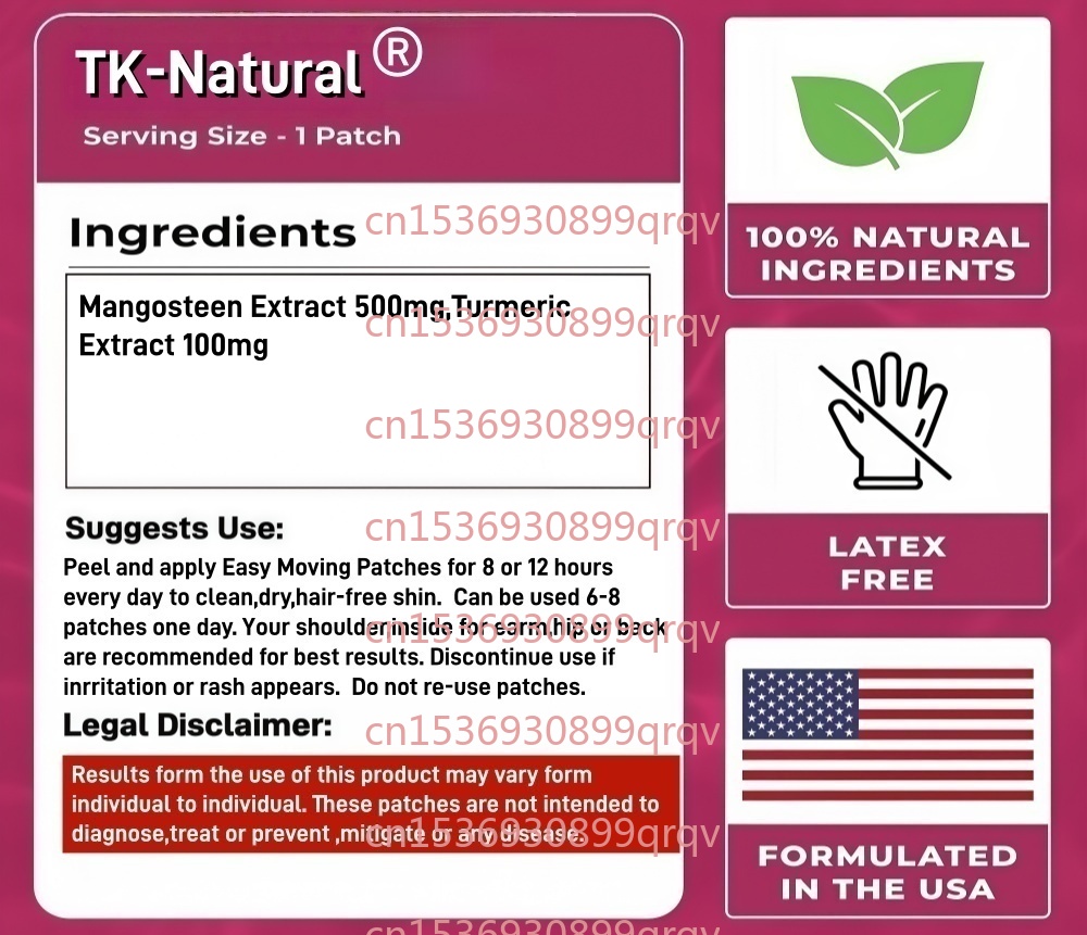 30 Patches Mangosteen + Turmer - Turmeric ulasan dan harga